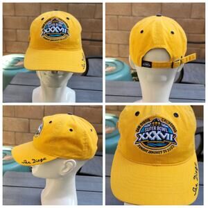 Vtg Reebok 2003 Super Bowl XXXVII San Diego California Hat NFL